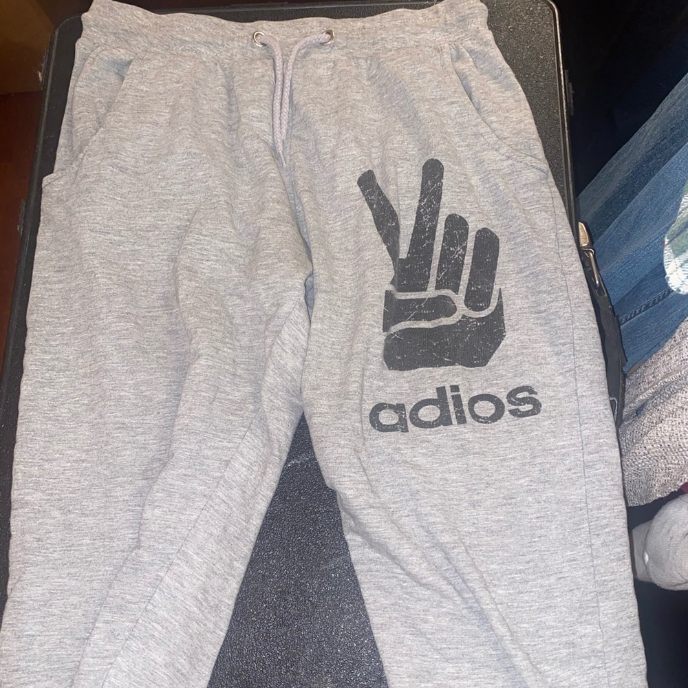 gray sweats